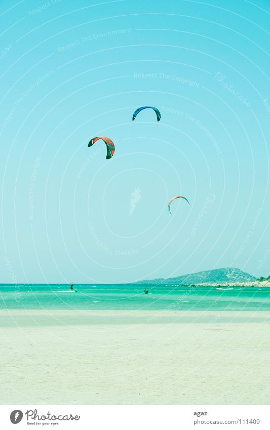 kitesurfing To hold on Leisure and hobbies Portrait format Man Ocean Stand Surfboard Surfing Vacation & Travel Aquatics Crete Beach Summer Hot Perspire Sports