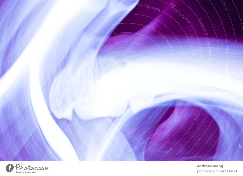 abstract art in purple Violet Stripe Lamp White Unclear Blur Long exposure Flashy Dark Art Design Abstract Work of art Line lines disturbed Colour glow Bright