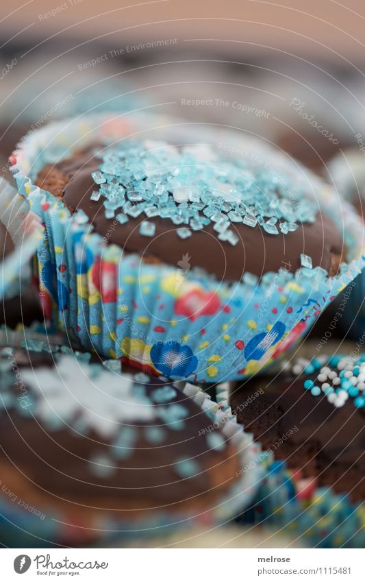 Chocolate muffins VI Food Dough Baked goods Cake Candy Nutrition Eating To have a coffee muffin paper cups Birthday cake Style Design Feasts & Celebrations