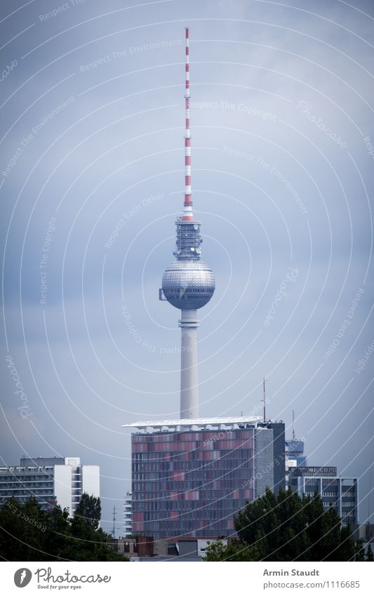 November Berlin Vacation & Travel Sky Autumn Winter Bad weather Fog Town House (Residential Structure) Tower Tourist Attraction Landmark Berlin TV Tower