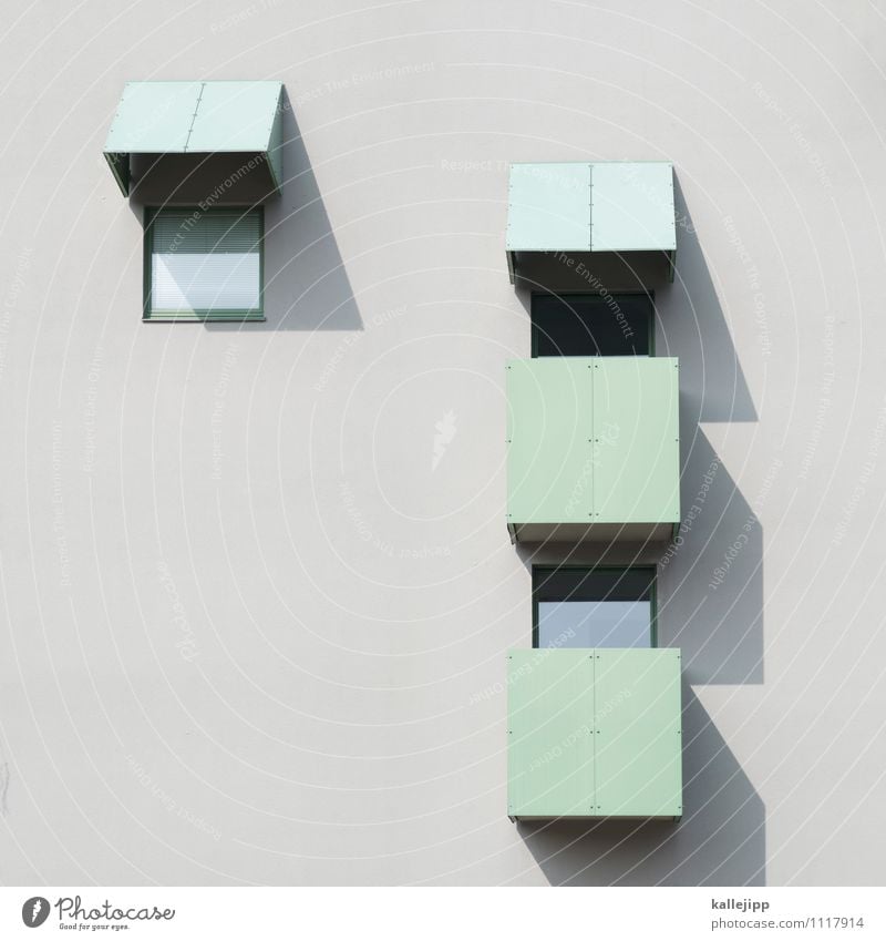 flat shadow Town House (Residential Structure) High-rise Building Architecture Facade Window Bright Geometry Symmetry Concrete Balcony Tenant Household