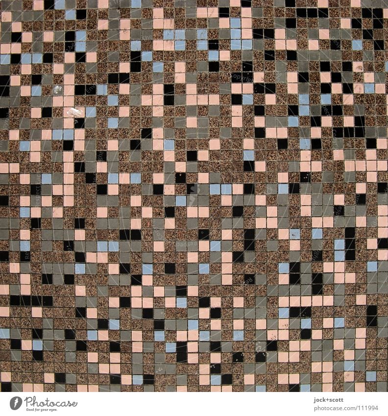 of irregular corners and edges Arts and crafts Street art Wall cladding Tile Ornament Mosaic Square Sharp-edged Many Brown Inspiration Quality Cycle Surface