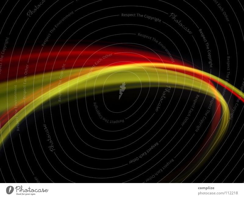 Black Red Gold! Science & Research Technology Internet Stripe Speed Yellow Colour Future Virtual Online Abstract Light Long exposure Strip of light Light track