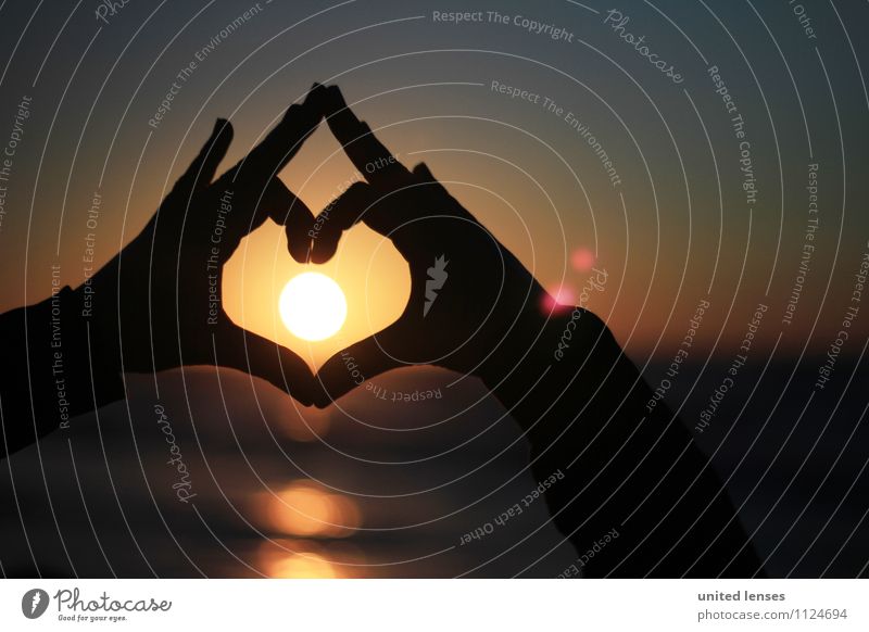 FF# Warmheart I Art Esthetic Contentment Sunset Sunlight Sunbeam Solar Power Sunbathing Heart Symbols and metaphors Love Display of affection Vacation & Travel