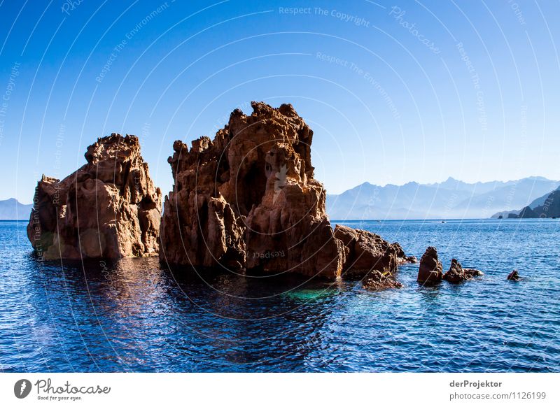 Rugged coast in the blue sea Vacation & Travel Tourism Trip Adventure Far-off places Freedom Sightseeing Cruise Summer vacation Sunbathing Environment Nature