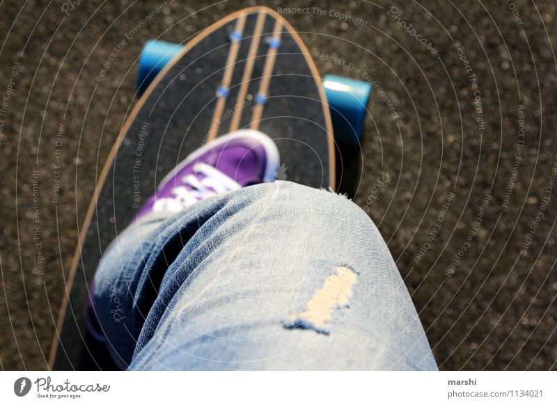LONGBOARDEN Joy Leisure and hobbies Sports Human being Feminine Woman Adults Legs 1 Emotions Moody Skateboard Skateboarding Inline skating Longboard