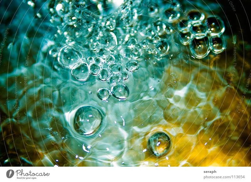 Bubble´s World Water Reflection Air Air bubble Structures and shapes Pattern Abstract Liquid Fluid Flow Colour Multicoloured Happiness Lighting Illuminate