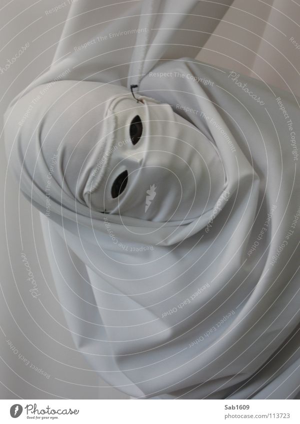 spirit White Dream Human being Ghosts & Spectres  photographic art Mask Bright black eyes