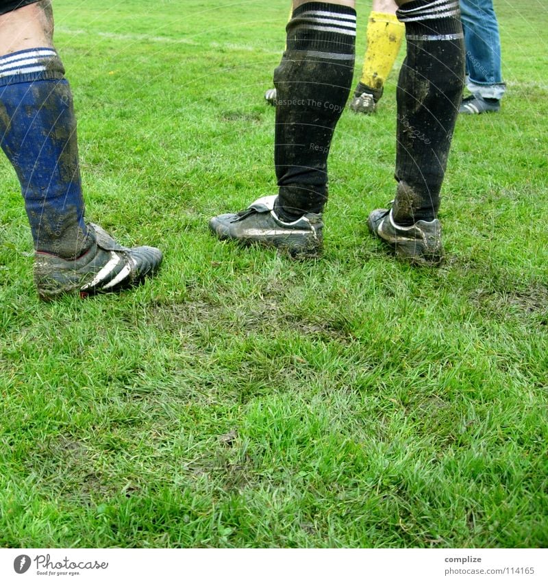 Hey, sport! Calf Ball sports Meadow Sporting grounds Places Stadium Leisure and hobbies Sporting event Playing Footwear Football boots Man To talk Grass