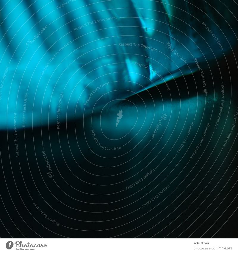 BlueLight Abstract Turquoise Black Stripe Waves Furrow Lighting Glimmer Background picture Macro (Extreme close-up) Close-up glass shell Glass Reflection