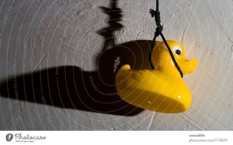 suicidal quietchen Hang Suicide Grief Yellow Duck Death Shadow String Sadness Squeak duck End Hanging