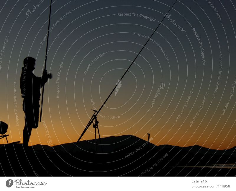 Finding Nemo Fishing (Angle) Morning Angler Fisherman Fishing rod Naples Italy Leisure and hobbies Dawn