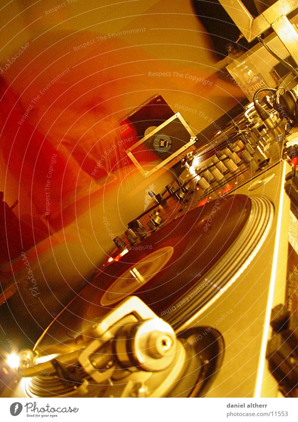 DJs @ work Disc jockey Way out Disco Record Club Night Night life Work and employment Long exposure Music Sound
