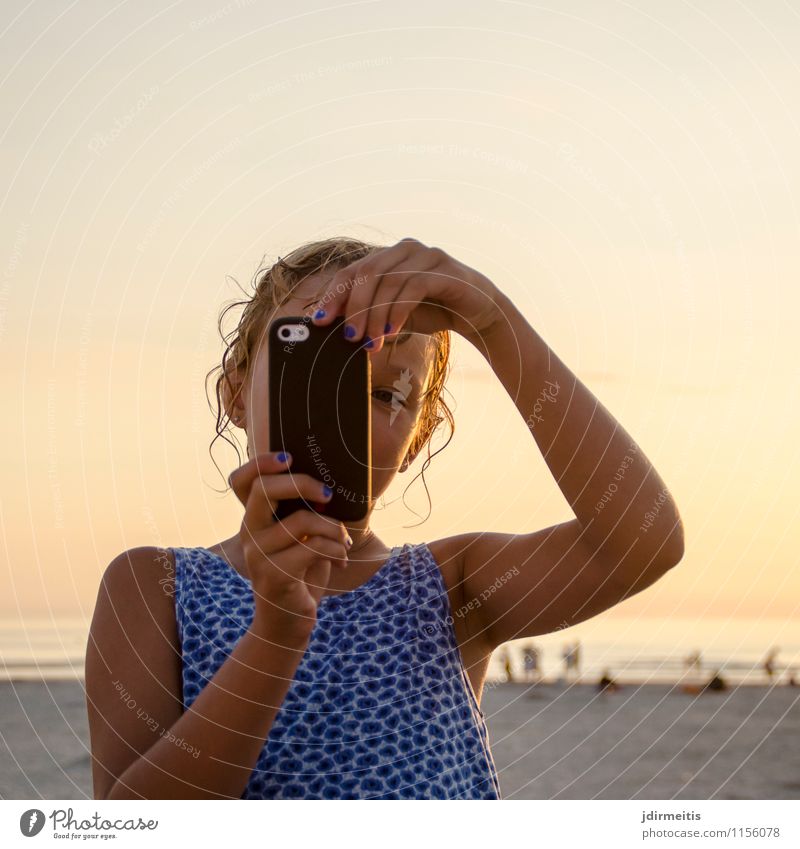 Selfie at the beach Vacation & Travel Tourism Trip Far-off places Freedom Summer Summer vacation Sun Beach Ocean Human being Feminine Girl Infancy 1