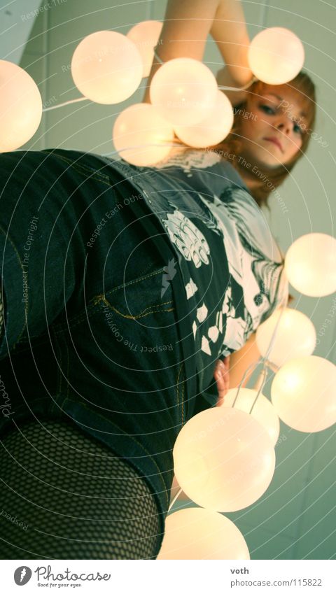 anette Light Woman Under Gray Lamp Sphere Rock music Rain bead
