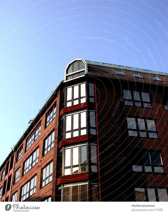 corner building Corner building Window Reflection Architecture Berlin Blue sky