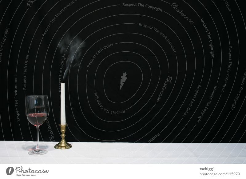 ex-candlelight dinner Candle Table Red wine White Black Gastronomy Alcoholic drinks Nutrition Wine Tablecloth