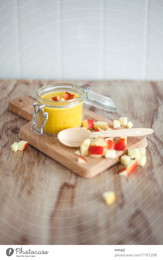 fruity soup Vegetable Fruit Apple Soup Stew Nutrition Vegetarian diet Fresh Healthy Delicious Colour photo Interior shot Deserted Copy Space top Day