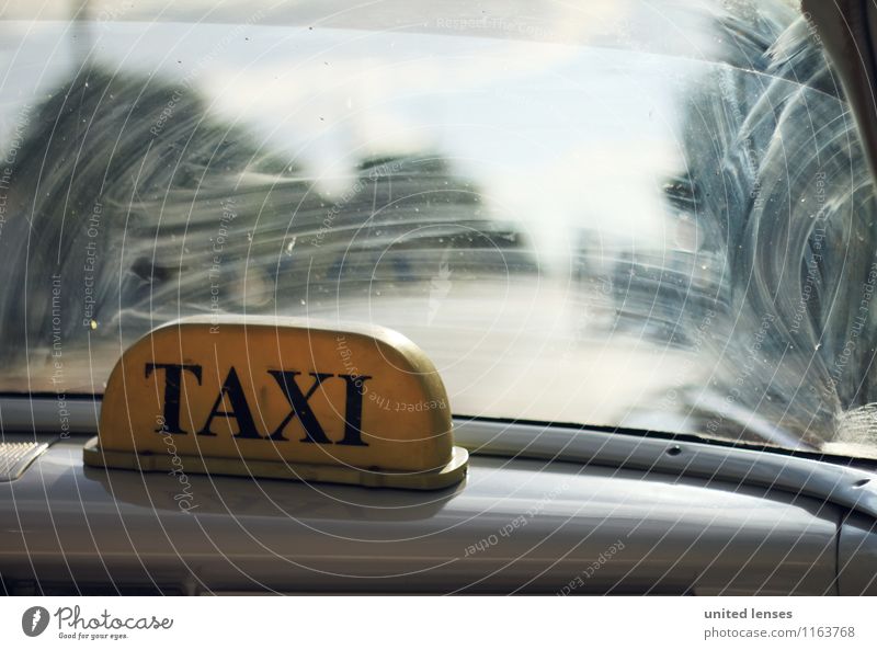 FF# Taxi Taxi Art Esthetic Taxidriver Taxi rank Wanderlust Car Window Signs and labeling Colour photo Interior shot Experimental Abstract Structures and shapes