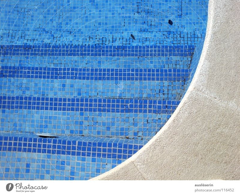 pool Swimming pool Majorca Vacation & Travel Wet Edge Water Detail Blue Stairs Arch Structures and shapes