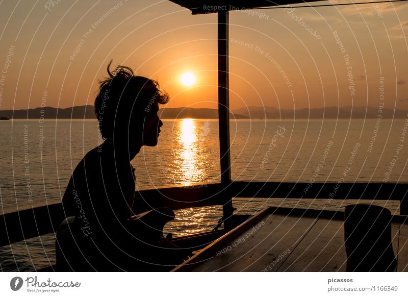Guitar Player Sunset Human being Listen to music Sunrise Ocean Island Listening Emotions Exotic Colour photo Exterior shot