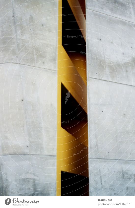 ? Yellow Gray Concrete Abstract Nebra Art Symmetry Detail Stone Line Tower Architecture