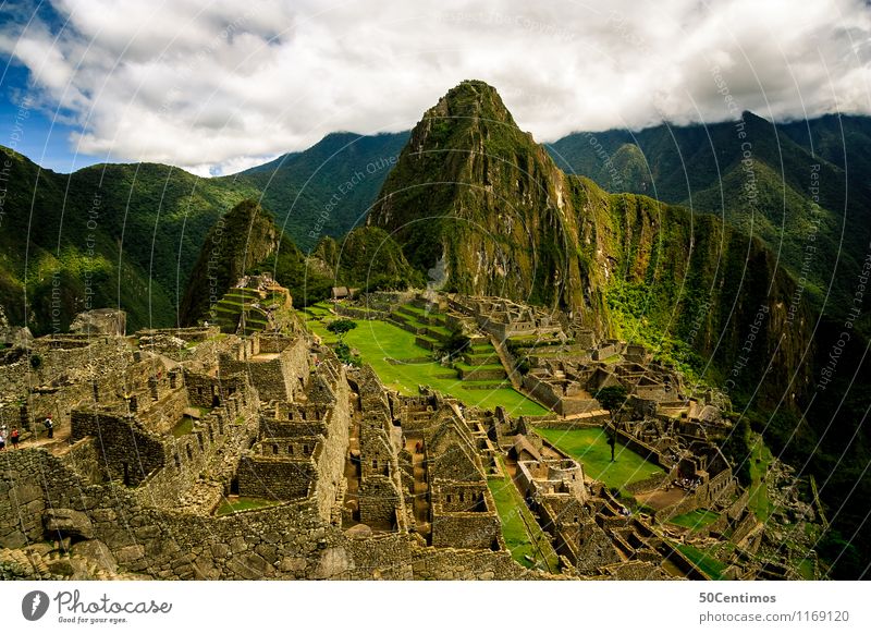 The Inca City Machu Picchu Vacation & Travel Tourism Trip Adventure Far-off places Freedom Sightseeing City trip Mountain Clouds Meadow Forest Virgin forest
