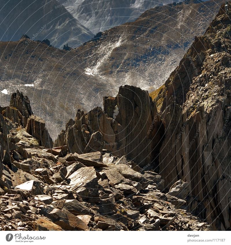 end-time Decline Shard Broken Switzerland Mountain Stone Rock Alps Tilt
