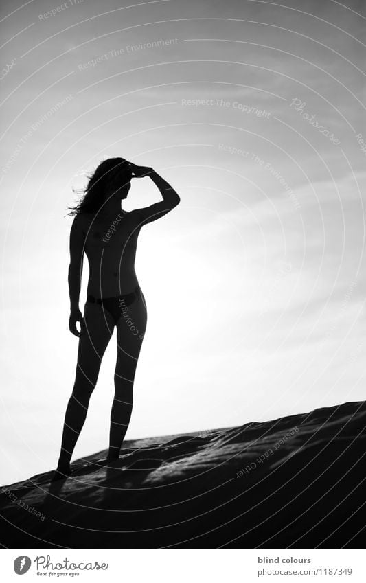 prévoyance Art Adventure Esthetic Contentment Model Model test Nude photography Female nude Naked Naked flesh Desert Eroticism Far-off places Wanderlust Future