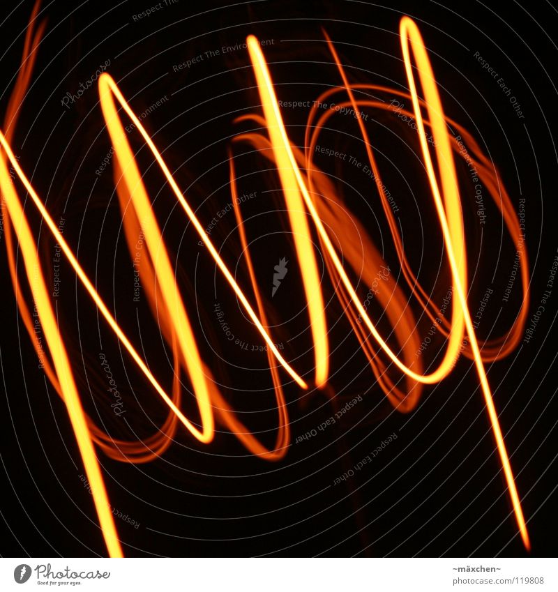 Spiral, the second Wire Glow Lamp Tracer path Light Tunnel Red Yellow White Tracks Filament Muddled Connectedness Together Waves Rotated Rotation