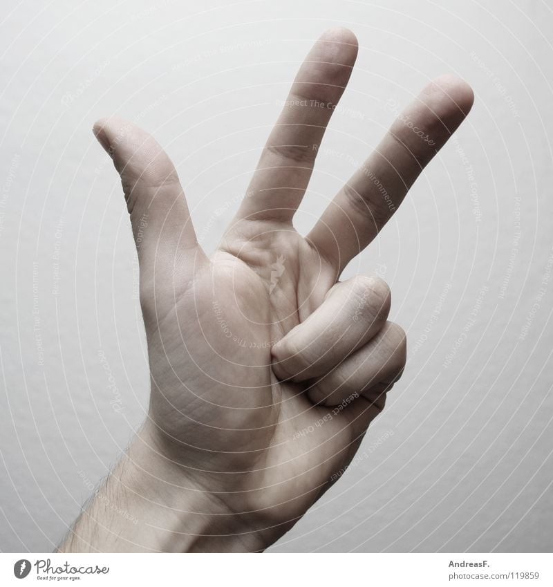 Three. 2 3 Digits and numbers Hand Thumb Fingers Gesture Symbols and metaphors Mathematics Sign language three Numbers Indicate count with one's fingers