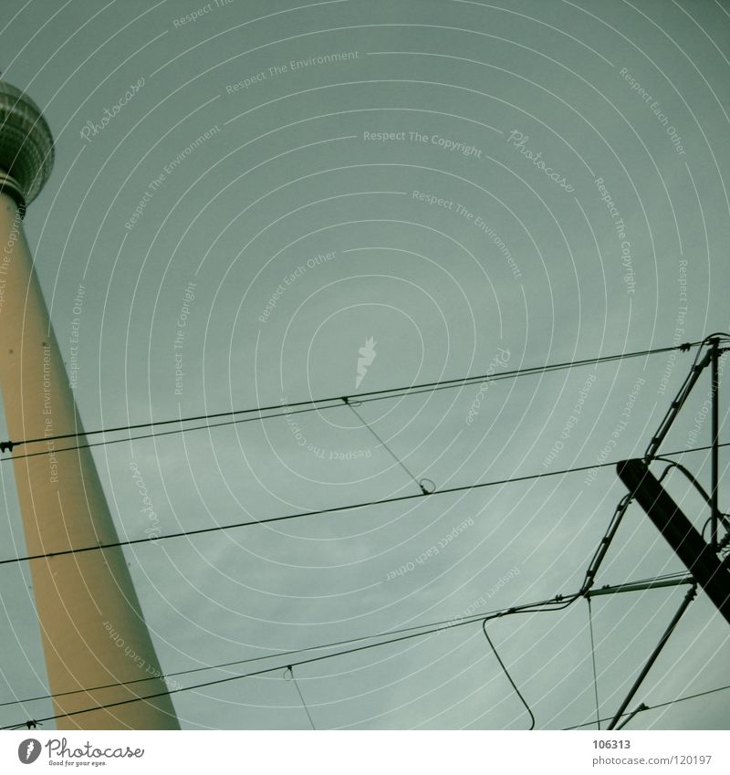 OUR LOVING Berlin TV Tower Landmark East Large Might Concrete Radio waves Antenna Monument Smear Tall Manmade structures Downtown Berlin Block Rotate Tram