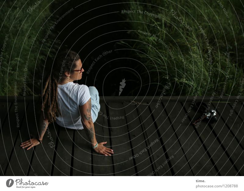 Spreedorado | Sista <3 Feminine Woman Adults 1 Human being Camera Plant Grass Field Bridge Footbridge Observe Relaxation Looking Wait Contentment