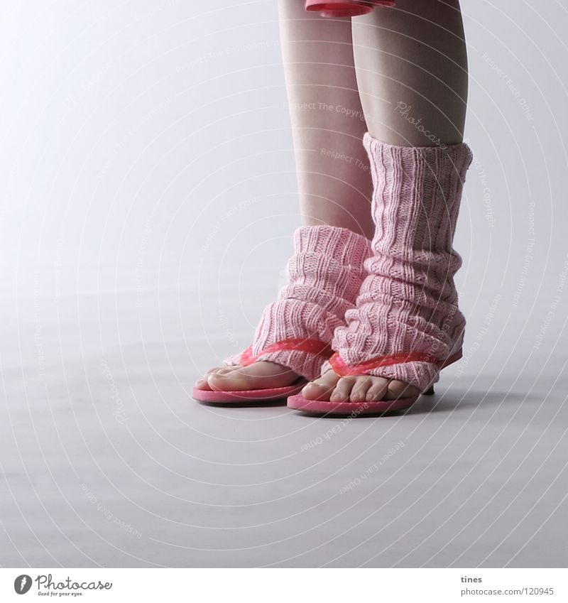 sooner or later Mainstay Pink Flip-flops Cuffs or leggings Stockings Toes 10 Beautiful Wait Feet Legs rock Landing long short ribbed