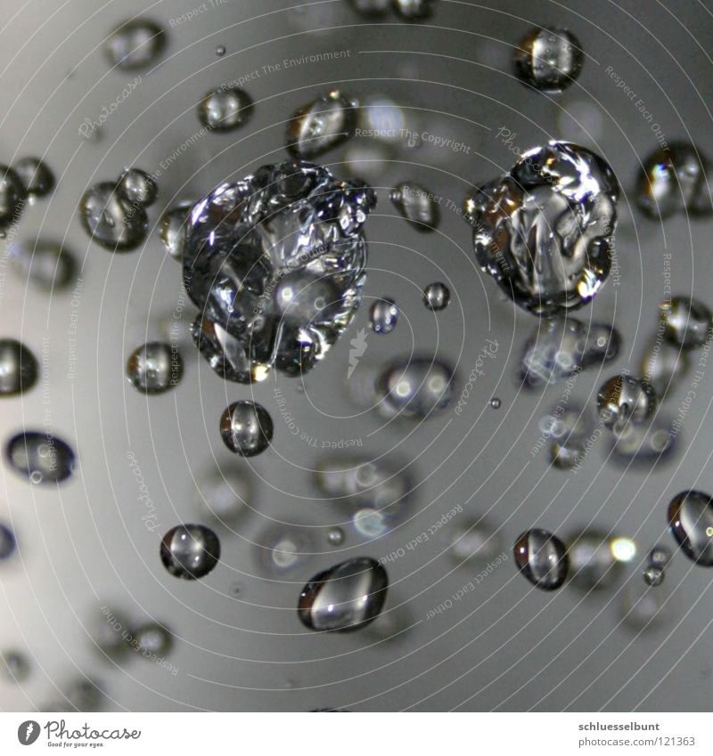 Drops I Rising Fluid Rain Macro (Extreme close-up) Close-up Water Drops of water Blow Molecular crystal Dynamics deciduous Room