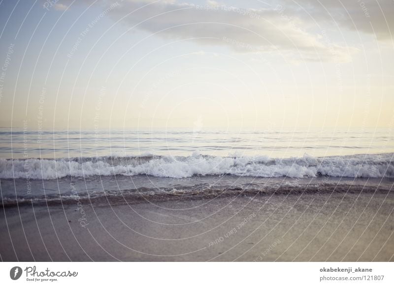 someday #3 Ocean sea Kamakura blue atmosphere Air water wave white evening dusky