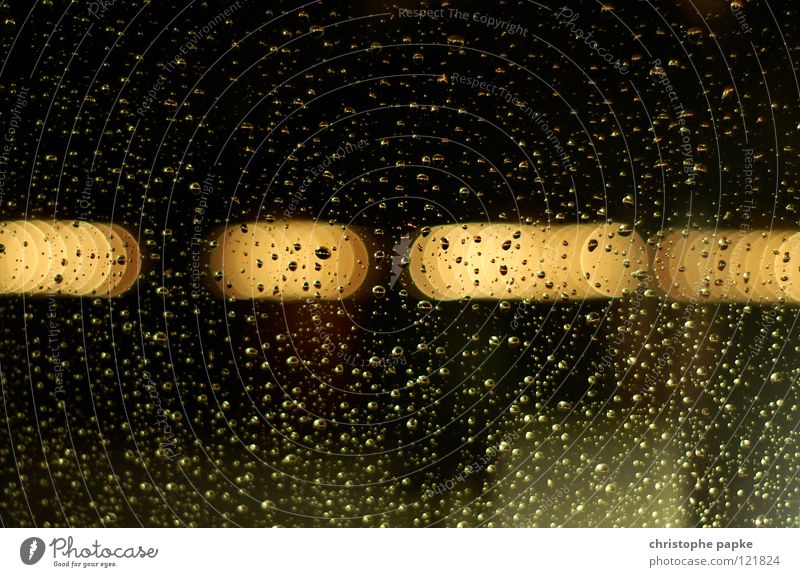 rainy day Colour photo Interior shot Detail Abstract Pattern Structures and shapes Copy Space top Evening Night Light Reflection Light (Natural Phenomenon)