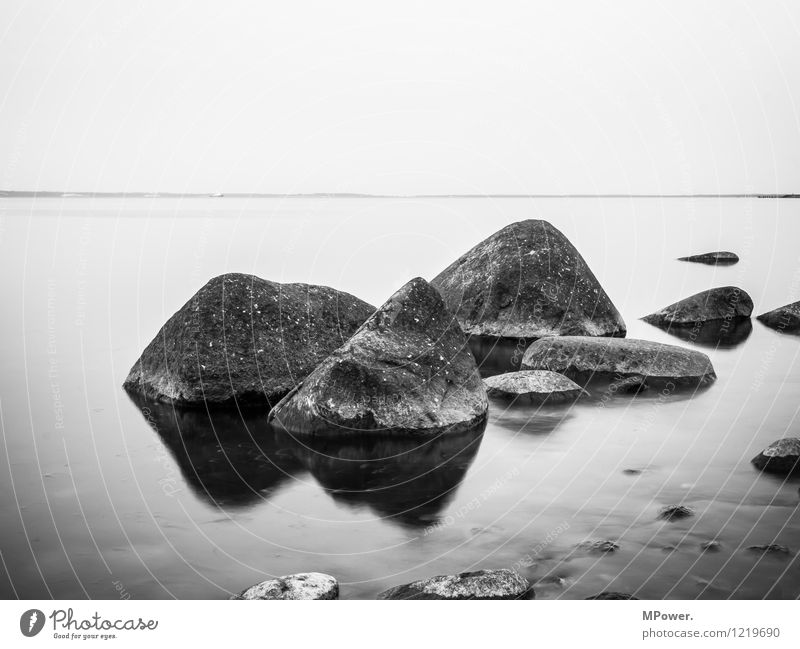 at the cape Environment Nature Beautiful Stone Baltic Sea Coast Ocean Fog Cap Arcona Rügen Long exposure Water Water reflection Far-off places Rock Relaxation