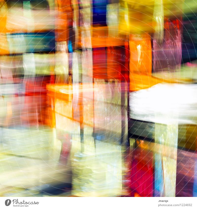 veil Lifestyle Elegant Style Design Window Glass Movement Exceptional Colour Irritation Double exposure Colour photo Multicoloured Interior shot Abstract