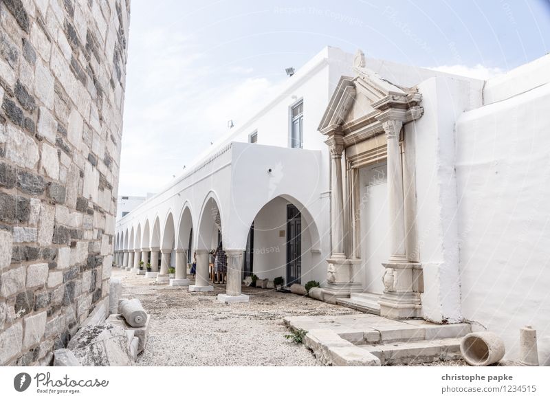 Panagia Ekatontapiliani Vacation & Travel Sightseeing Summer Summer vacation Architecture Paros Greece Village Old town Deserted Church Ruin Manmade structures