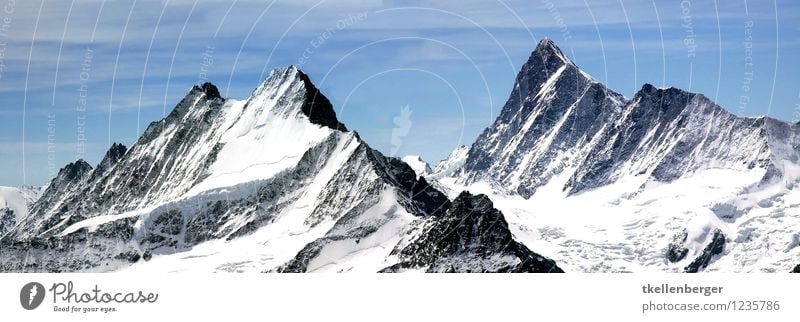 mountain top Environment Nature Landscape Hiking Esthetic Authentic Gigantic Large Infinity Calm Tourism Mountain Slope Alps Climate change Panorama (Format)