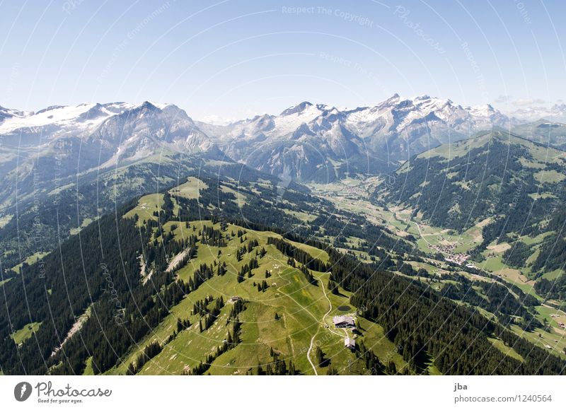 Wispile - Staldenhorn - Reason II Well-being Contentment Relaxation Calm Trip Freedom Summer Mountain Sports Paragliding Sporting Complex Nature Landscape