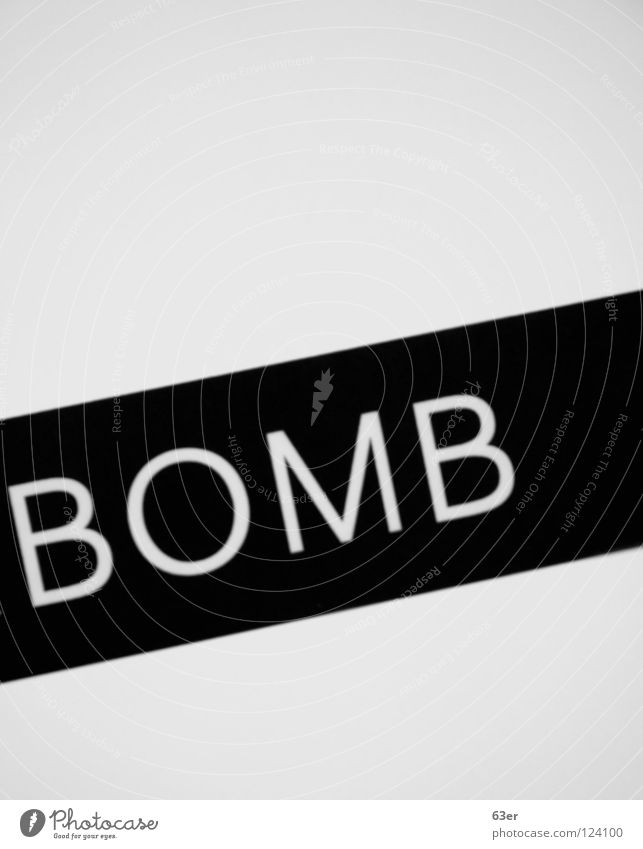 explosive Black White Bomb Painting and drawing (object) Diagonal Black & white photo Illustration Characters Sign