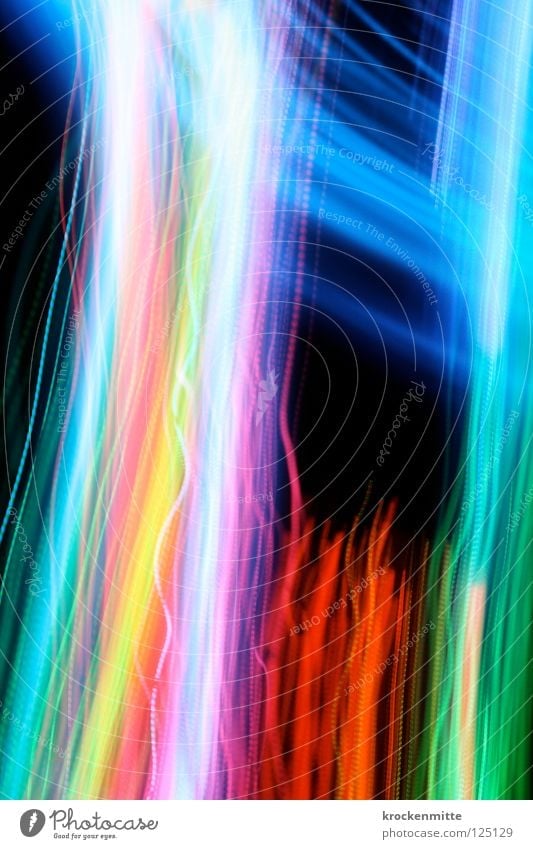 Colour Like No Other Light Red Green Yellow Light blue Pink White Black Abstract Stripe Night Swing Long exposure Tails Dark Blue Orange Railroad Tracks Lamp