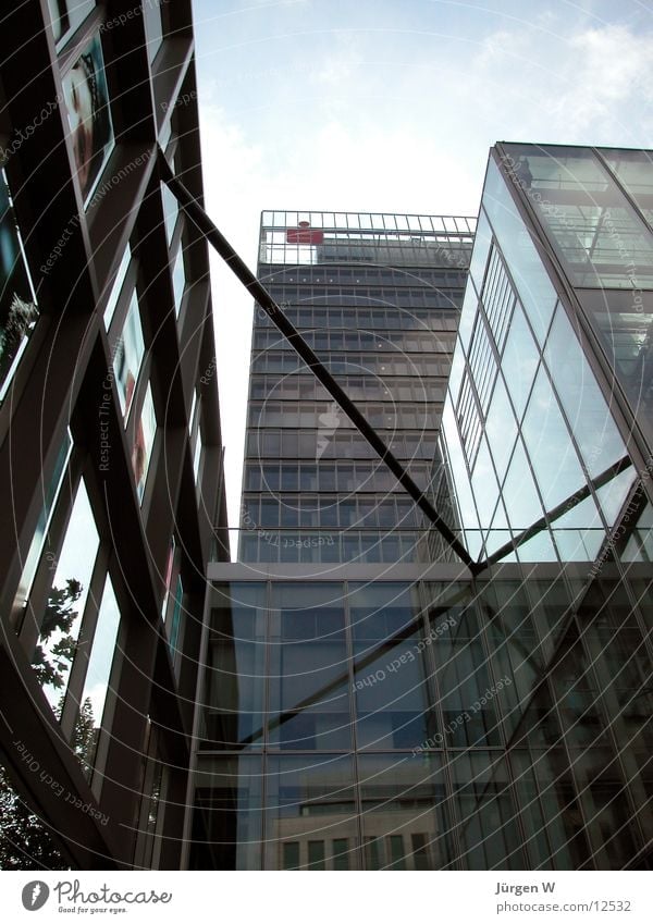 The power of money 2 Financial institution High-rise Sky Steel Architecture Duesseldorf Glass