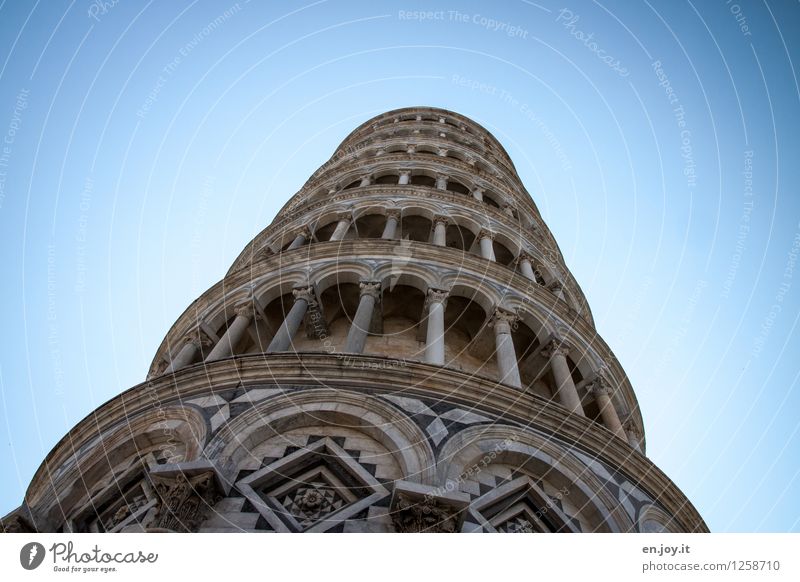 what would be... Vacation & Travel Tourism Sightseeing Summer vacation Cloudless sky Pisa Tuscany Italy Tower Manmade structures Building Bell tower Column