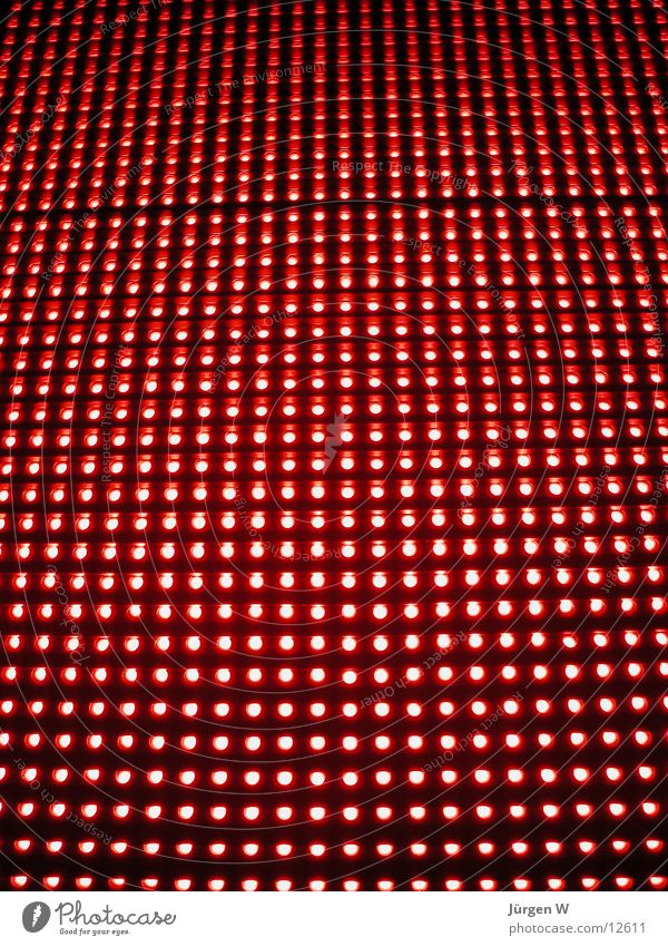 Red LED 1 Neon sign Light Pattern Electrical equipment Technology shine rows Row