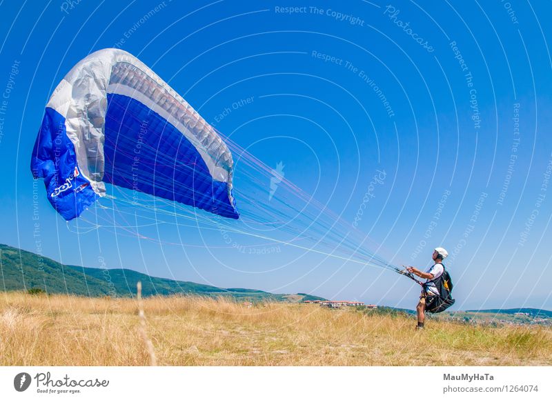 paragliding Sports Fitness Sports Training Fan Human being Young man Youth (Young adults) Man Adults Brother Friendship 1 18 - 30 years Nature Landscape Plant