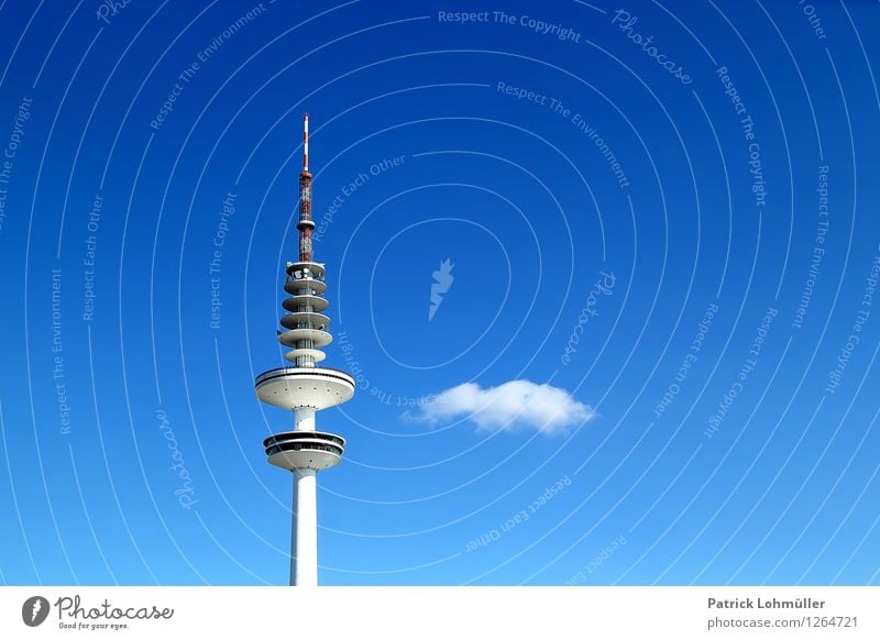 Television Tower Hamburg Media industry Telecommunications Information Technology Architecture Environment Sky Clouds Beautiful weather Germany Europe Town
