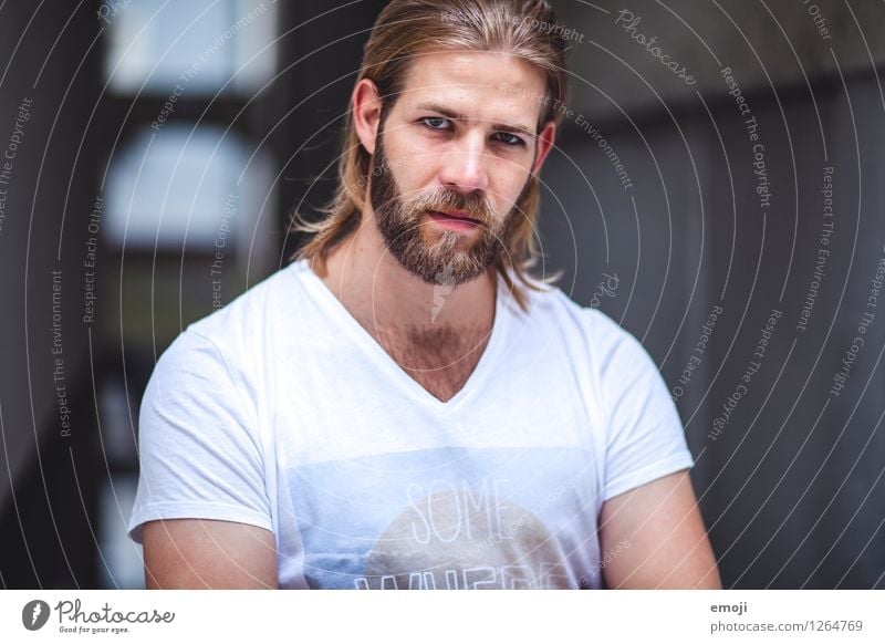 # Masculine Young man Youth (Young adults) 1 Human being 18 - 30 years Adults Long-haired Facial hair Beard Cool (slang) Hip & trendy Beautiful Earnest
